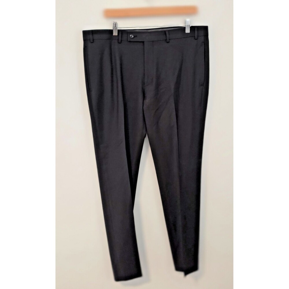 Calvin Klein X Slim Fit Men’s Black Wool Stretch Dress Pants 36W 30L
